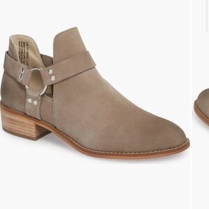 bp Taupe Cutout Ankle Bootie with Ring Strap